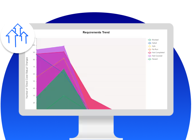 Computer display of OpenText Application Quality Management product platform